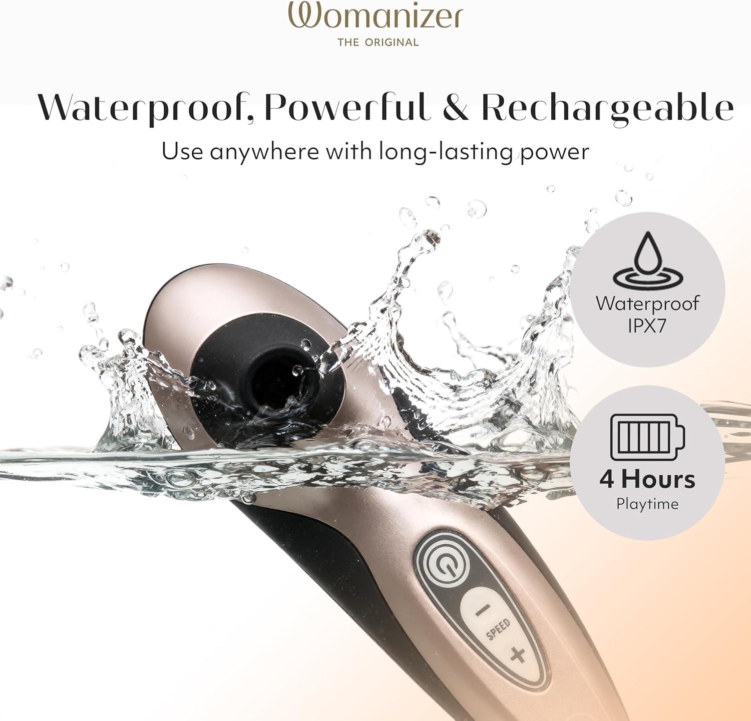 imageWomanizer Pro40 Clitoris Vibrator Sex Toy Clit Stimulator with 6 Suction Speeds Vibrating Dildo Adult Toys for Women Clit Sucker Sexual Pleasure Tools for Women Personal Massager Rose GoldRose Gold
