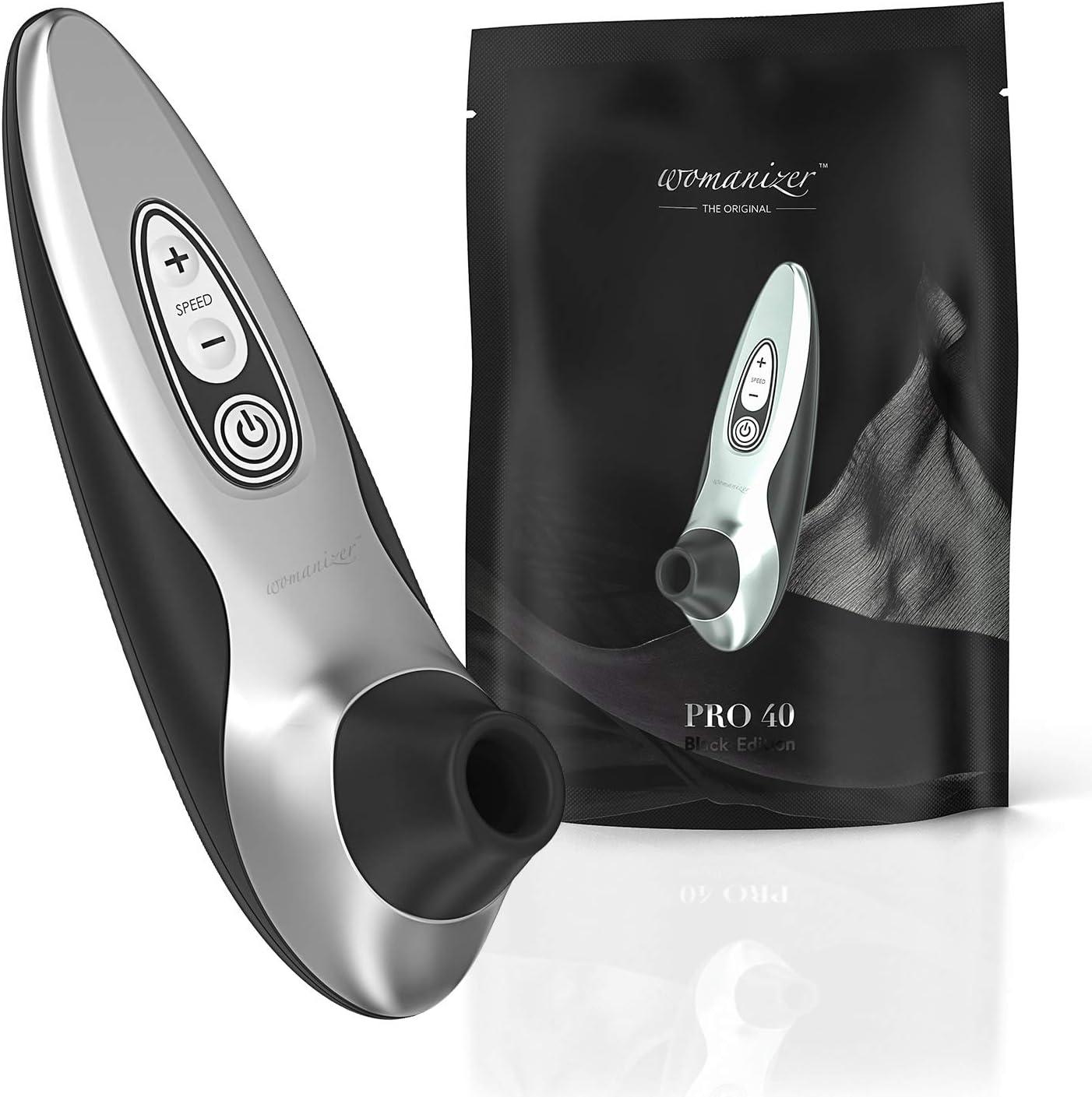 imageWomanizer Pro40 Clitoris Vibrator Sex Toy Clit Stimulator with 6 Suction Speeds Vibrating Dildo Adult Toys for Women Clit Sucker Sexual Pleasure Tools for Women Personal Massager Rose GoldBlack