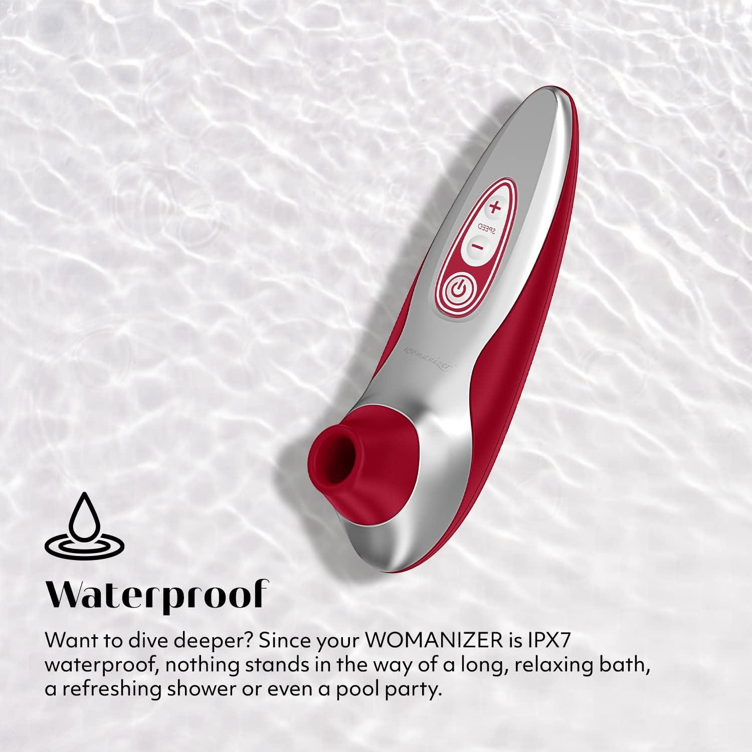 imageWomanizer Pro40 Red Pleasure Air Clitoris Sucker amp WeVibe Tango X Red Massage Bullet Vibrator Female Sex Toys Bundle