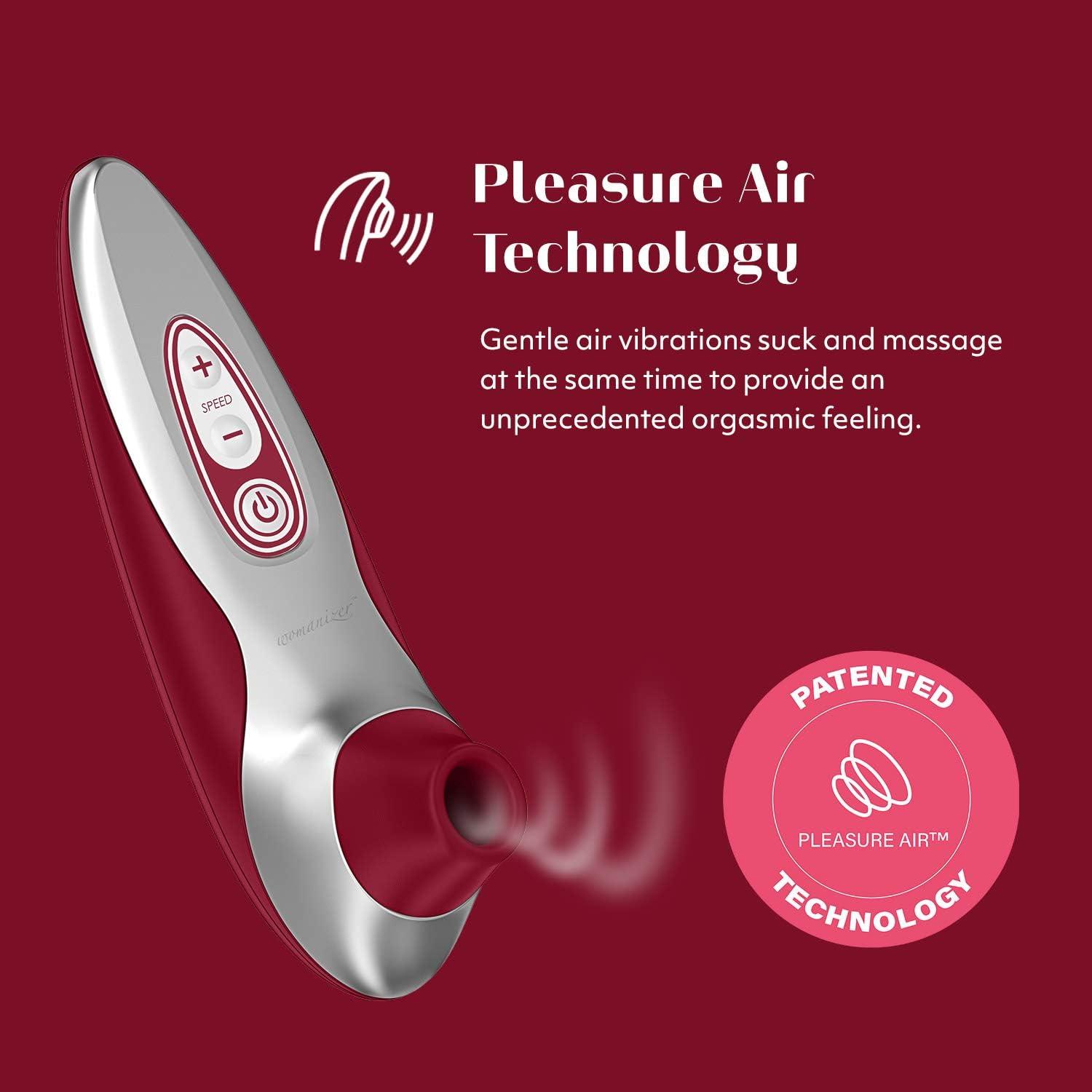 imageWomanizer Pro40 Red Pleasure Air Clitoris Sucker amp WeVibe Tango X Red Massage Bullet Vibrator Female Sex Toys Bundle