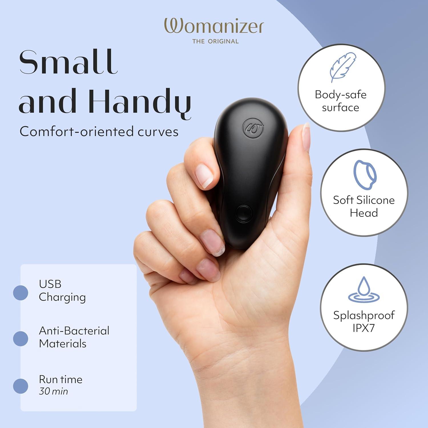 imageWomanizer Starlet Clitoris Vibrator Sex Toy Clit Stimulator with 4 Suction Speeds Vibrating Dildo Adult Toys for Women Clit Sucker Sexual Pleasure Tools for Women Personal Massager WhiteBlack