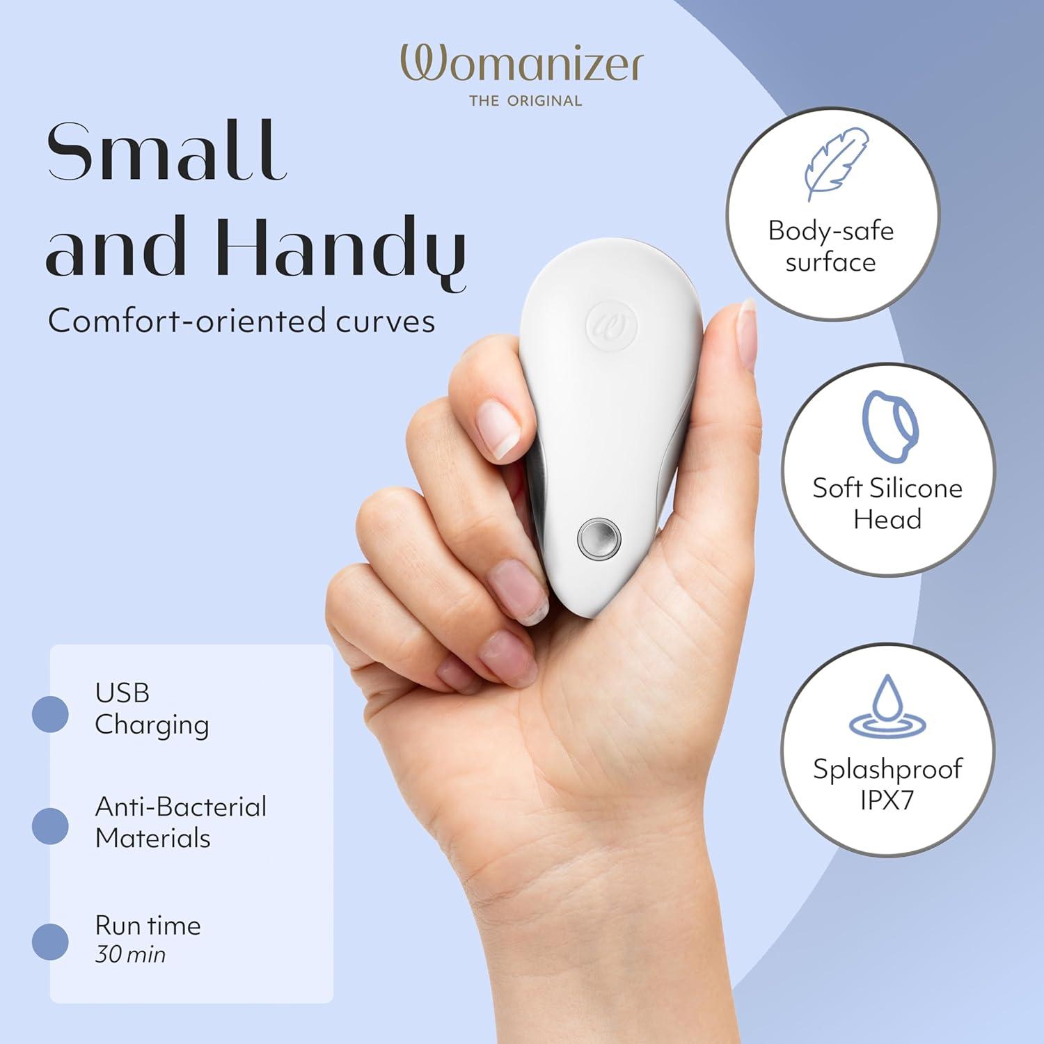 imageWomanizer Starlet Clitoris Vibrator Sex Toy Clit Stimulator with 4 Suction Speeds Vibrating Dildo Adult Toys for Women Clit Sucker Sexual Pleasure Tools for Women Personal Massager WhiteWhite