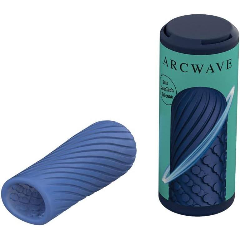 imageArcwave Ghost Male Masturbator Adult Toys for Him Resuable Textured Mens Stroker Silicone Penis Sleeve for Men Adult Male Sex Toys for Couples Penis Cup for Sex Doll Oral Stimulation BlueBlue