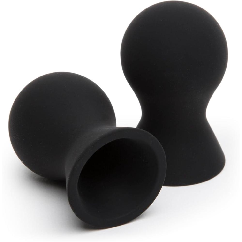 imageLovehoney Color Changing Nipple Suckers Silicone Nipple Sucking Toys BDSM Beginner Sex Toy Gifts for Women Vacuum Cupping Breast Stimulation Suction Cups Couples Adult Sex GamesBlack