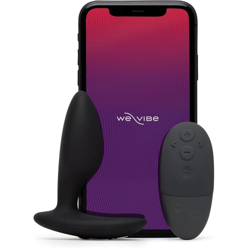 imageWeVibe Ditto Vibrating Butt Plug App amp Remote Control Vibe for Men Women amp Couples Vibrator with 10 Modes Silicone Butt Plug Waterproof Anal Toy Rechargeable Adult Sex Toys Satin Black