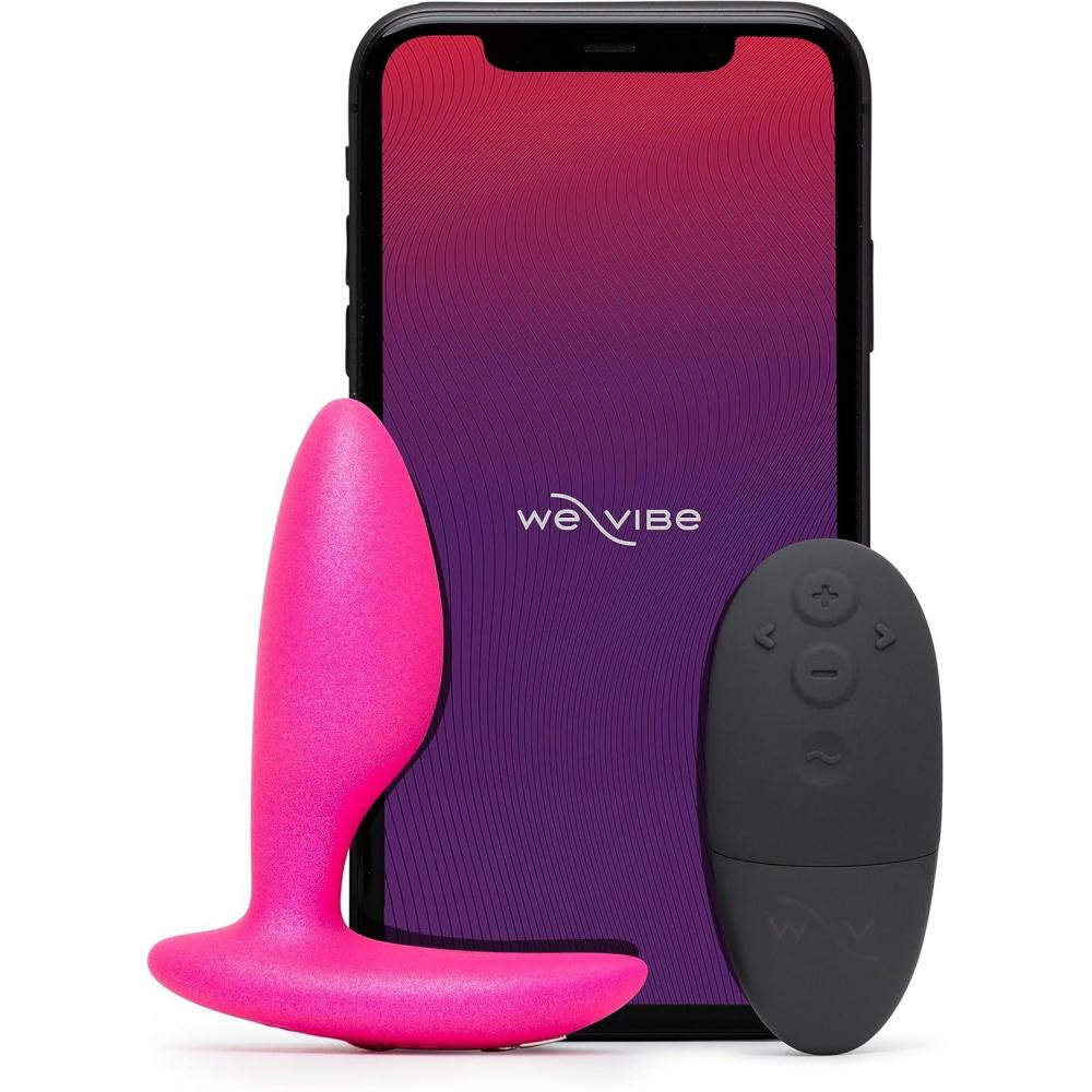 imageWeVibe Ditto Vibrating Butt Plug  App amp Remote Control Vibe for Men Women amp Couples  Vibrator with 10 Modes  Silicone Butt Plug  Waterproof Anal Toy  Rechargeable Adult Sex Toys  Cosmic Pink