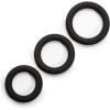 imageLovehoney Get Hard Triple Cock Ring Set  Extra Thick Silicone  3 Sizes  Cock and Ball Rings for Men  Waterproof Pleasure Enhancer  Gifts for Men  Black