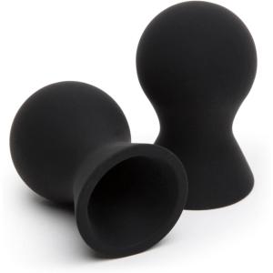 Lovehoney Color Changing Nipple Suckers | Silicone Nipple Sucking Toys | BDSM Beginner Sex Toy Gifts for Women | Vacuum Cupping Breast Stimulation Suction Cups | Couples Adult Sex Games(Black)