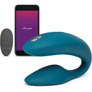We-Vibe Sync 2 Couples Vibrator | Wearable Remote Control Vibrating Adult Sex Toy | App Controlled G Spot & Clitoral Stimulator | Dual Stimulation with 10 Speeds | Waterproof & Rechargeable | Purple(Green)