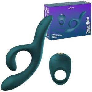 We-Vibe Date Night Couples Sex Toy Kit | G Spot Rabbit Vibrator & Vibrating Cock Ring | App Enabled His & Hers Adult Sex Toys | Dildo Clitoral Stimulator & Penis Ring Vibrator Set | Gifts for Couples