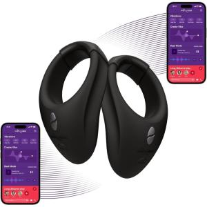 We-Vibe Tease Us Set Bond + Bond | Male Vibrator | Wearable Cock Rings | Vibrating Penis Rings – Quick-Release | App & Remote Controlled | 2 Sizes & Custom Fit | Adult Sex Toys for Men and Couples